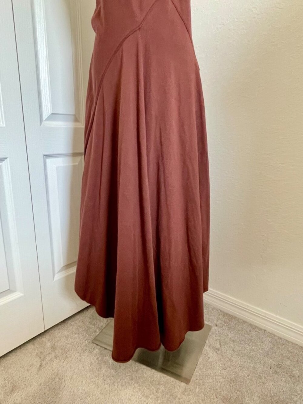 Free People Beach Main Street Midi Dress in Classic Brown Size XL - Picture 8 of 14